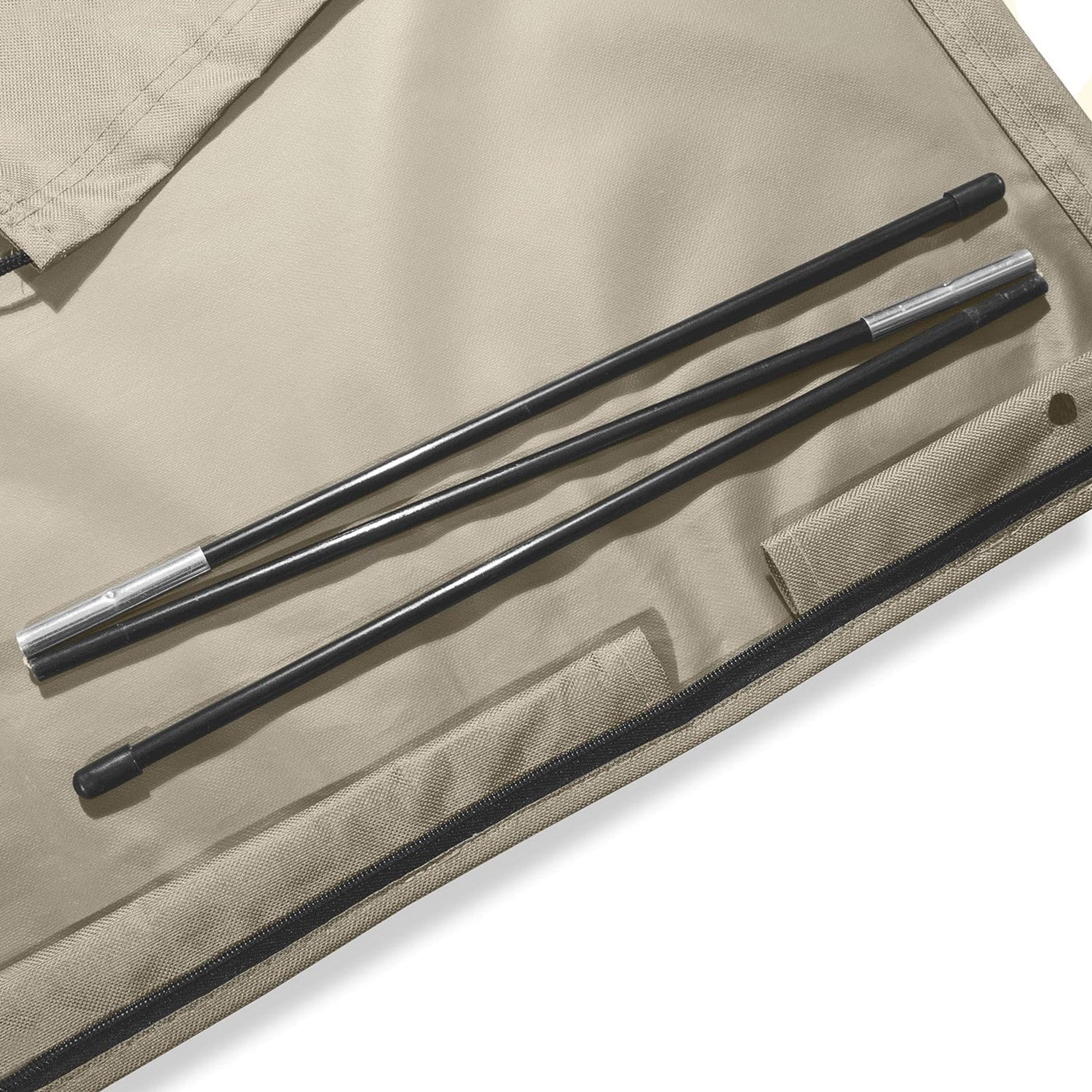 Abdeckung Schutzhülle für Sonnenschirm - 195 x 25/35 cm - Beige