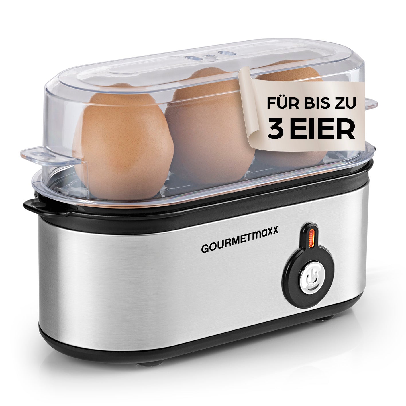 Design-Eierkocher 3 Eier - Edelstahl