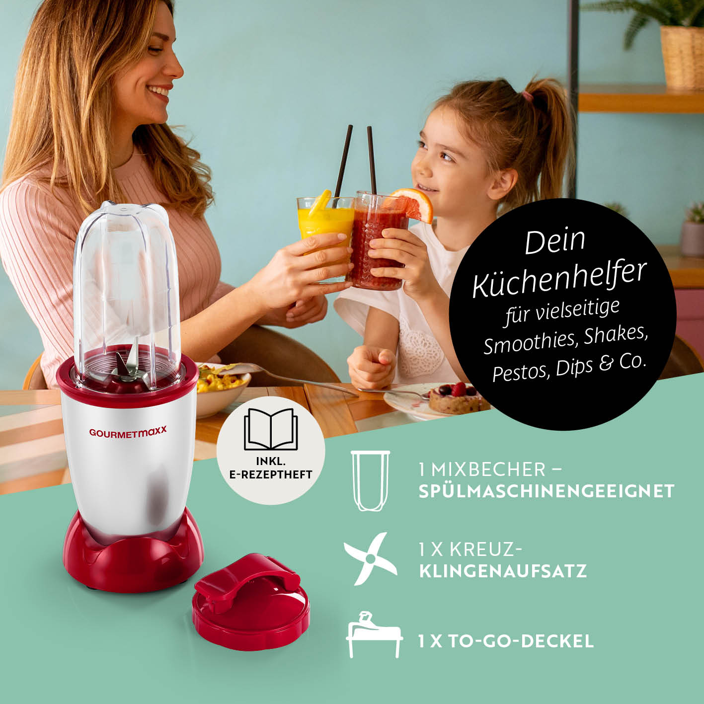 Mr. Magic Power 400 Pro Basis-Set M - Silber/Rot