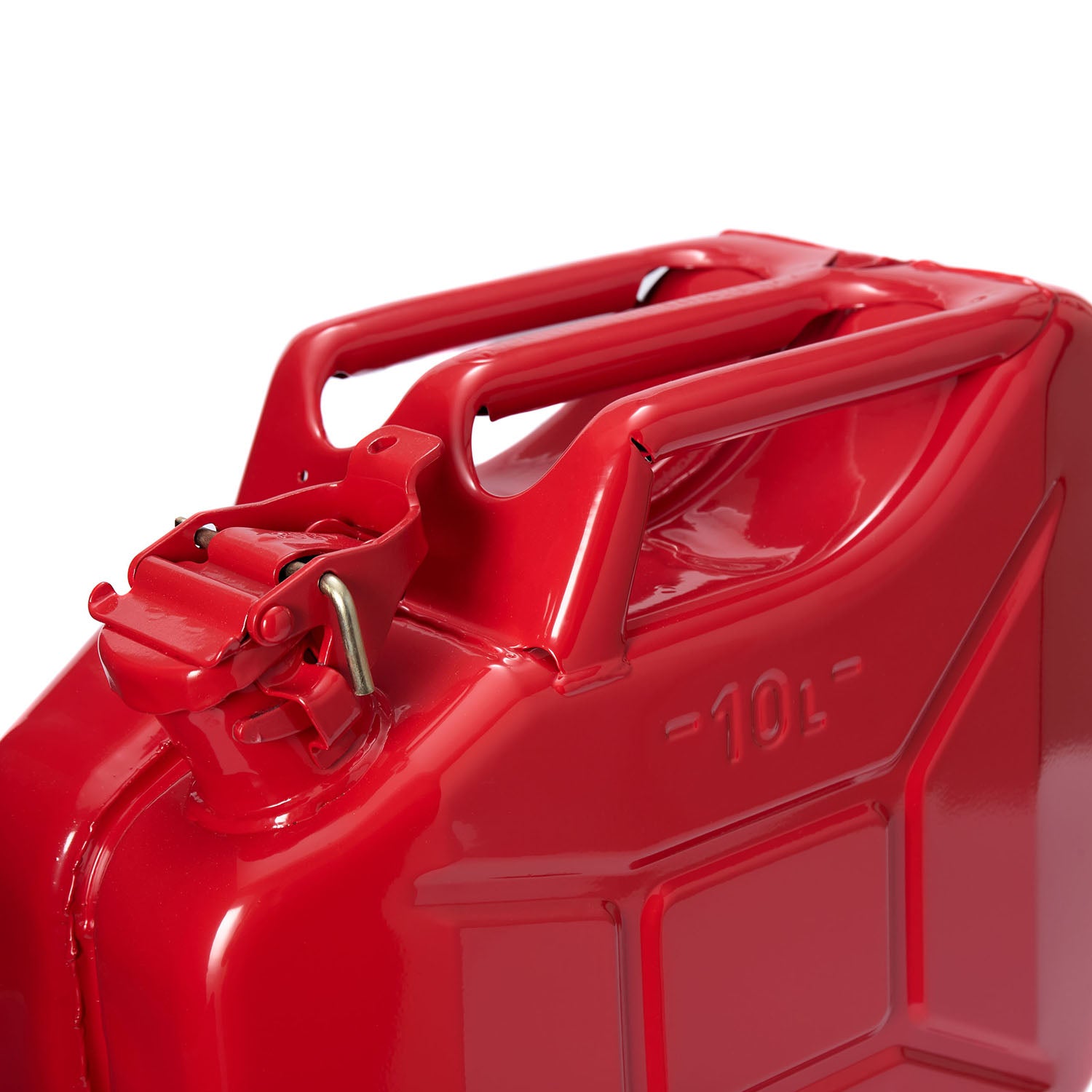 3x Metall Benzinkanister 10 Liter - Rot