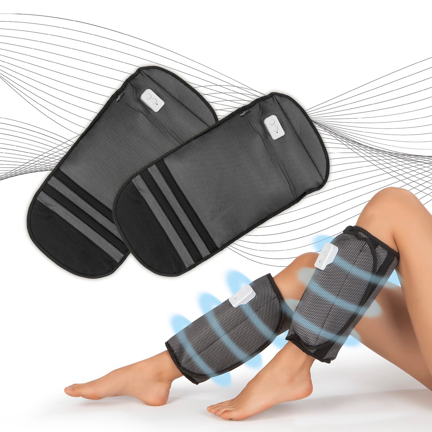 Venen-Massagegerät mit Luftkompression - 2 Intensitätsstufen