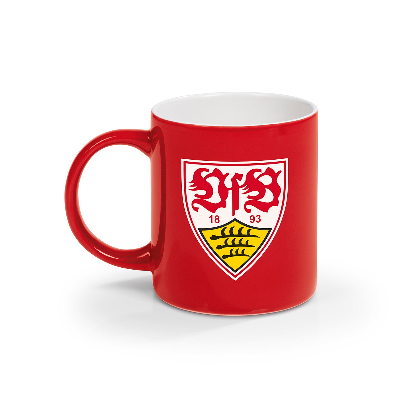 VfB Stuttgart Kaffeebecher - 350 ml - rot/weiß mit Logo