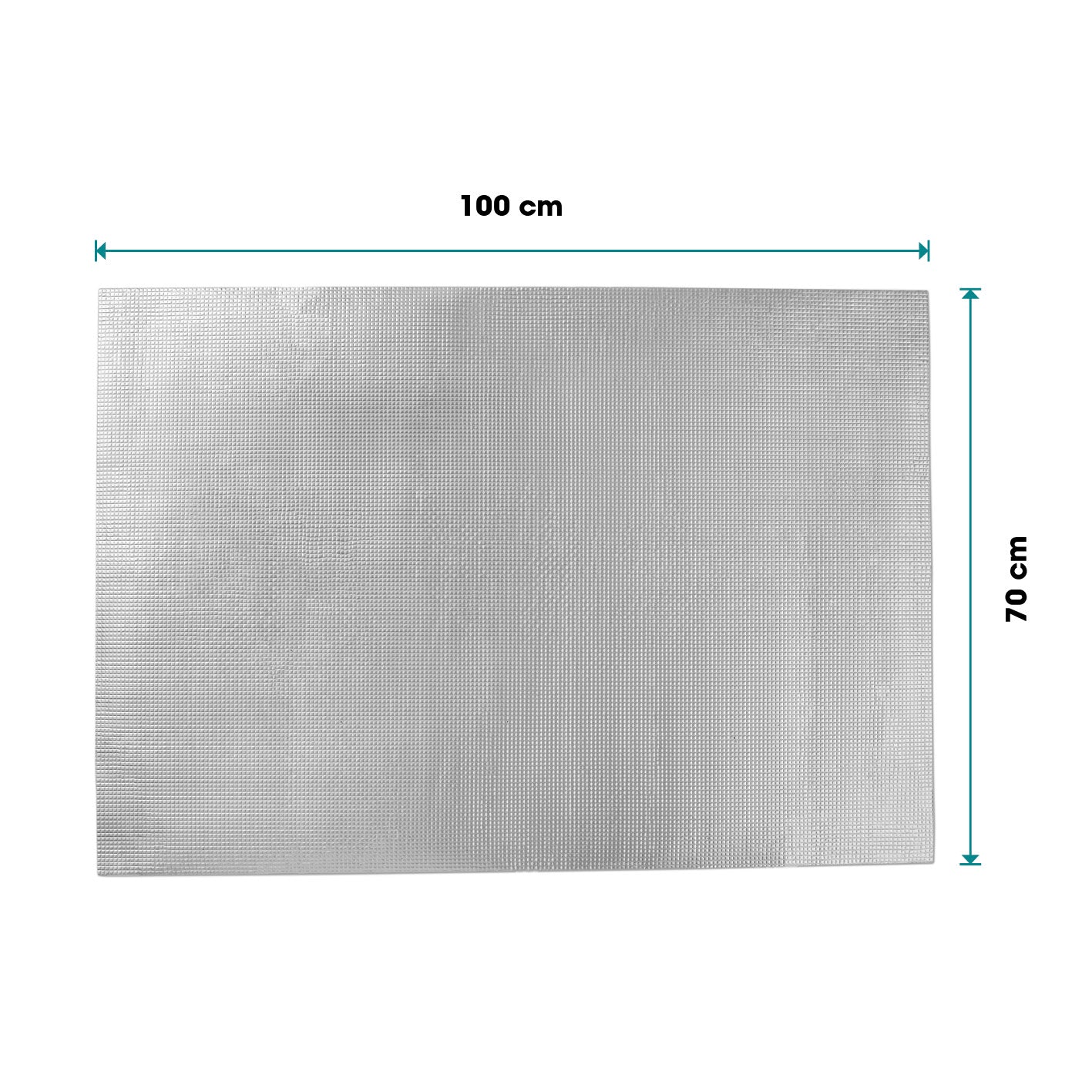 Wärme-Reflexionsfolie zuschneidbar - 70x100cm - silber