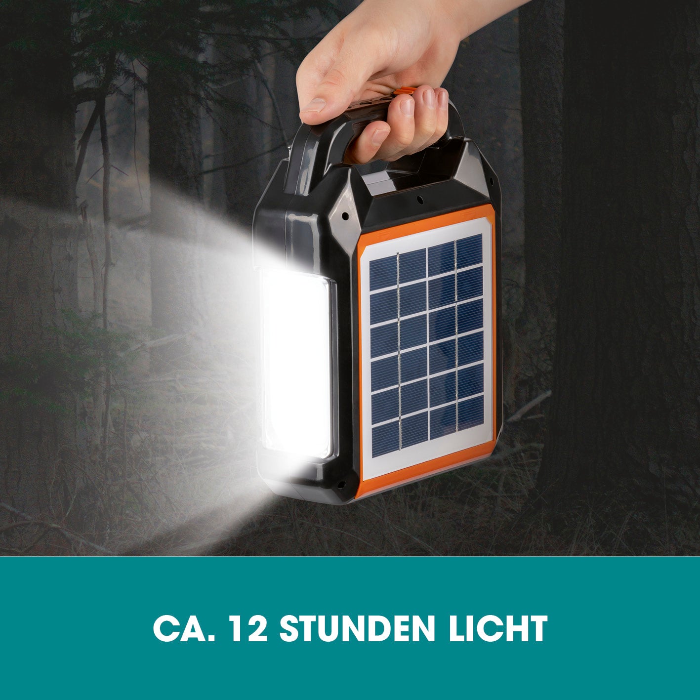 Solar-Generator Kit 10000mAh - schwarz/orange
