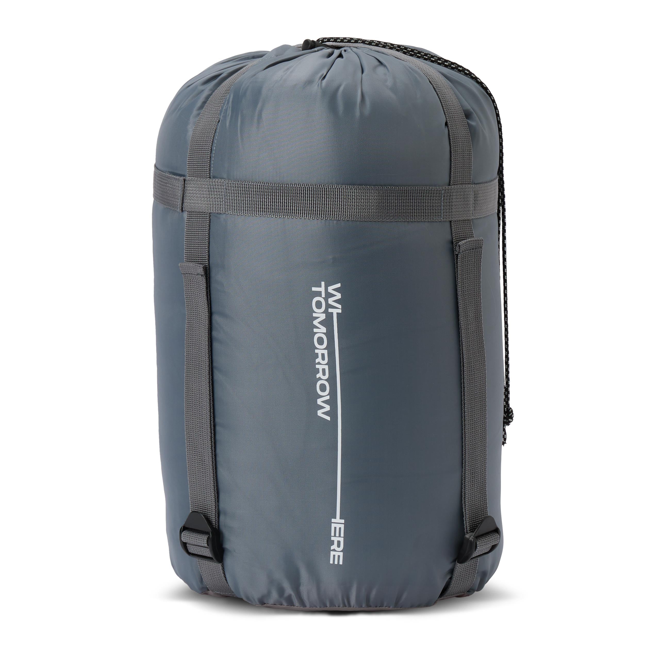 Camping Schlafsack Classic - Mumienschlafsack mit Tasche - 230 x 80 x 55 cm - Curry