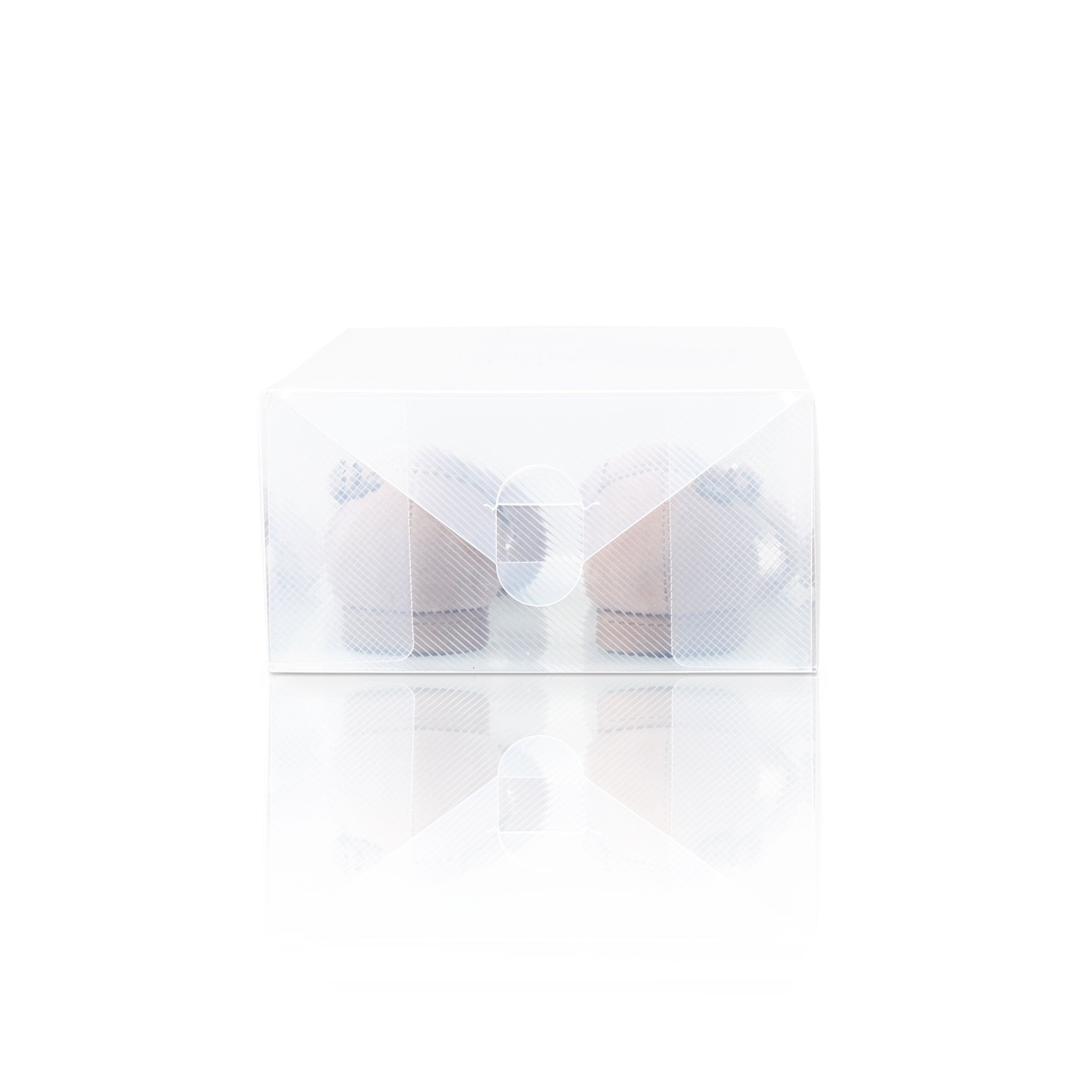 Herren Schuhbox - Transparent und stapelbar - 5er Set - 35x22x14 cm - Transparent