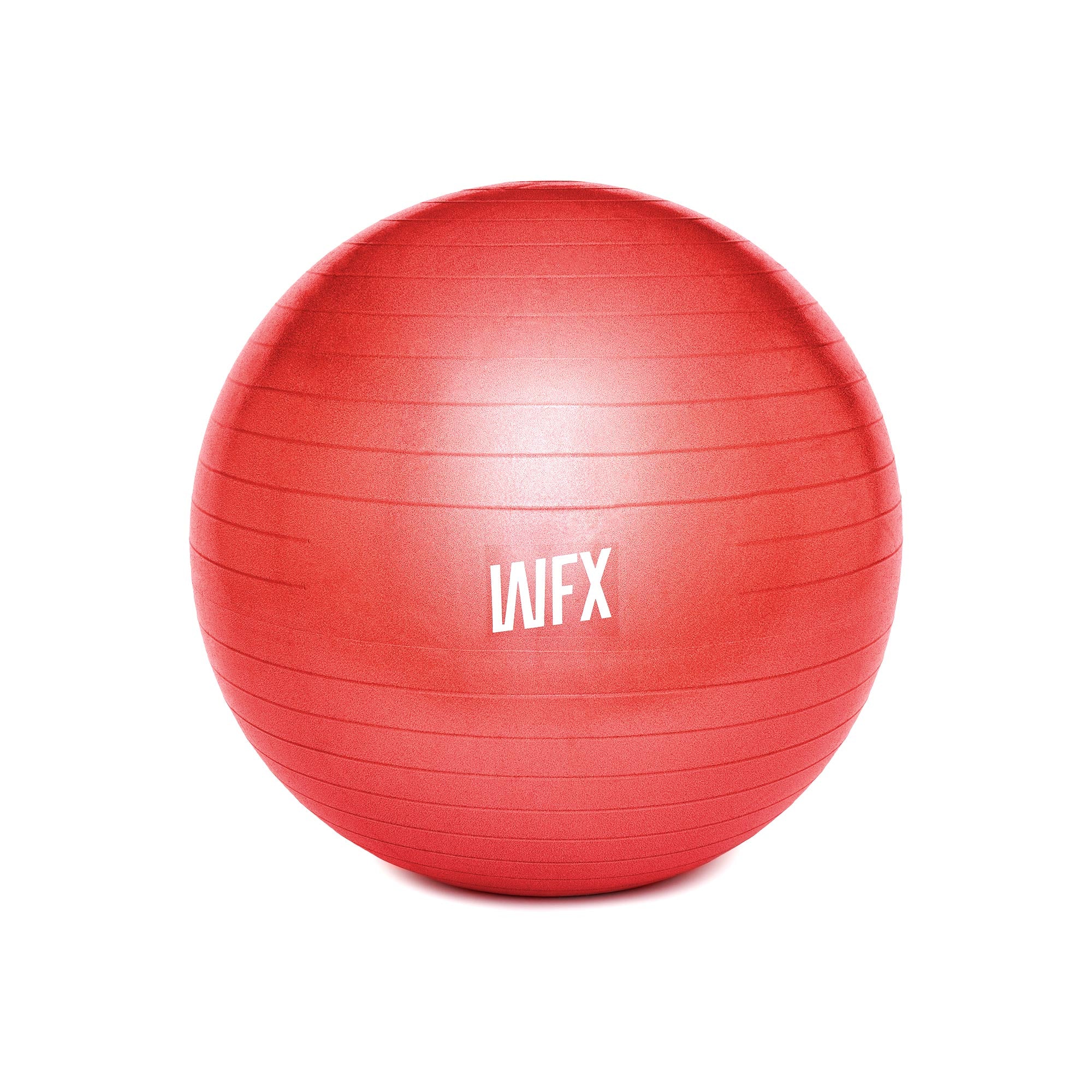 Gymnastikball inkl. Ballpumpe - Fitness Sitzball - Rot - 55 cm