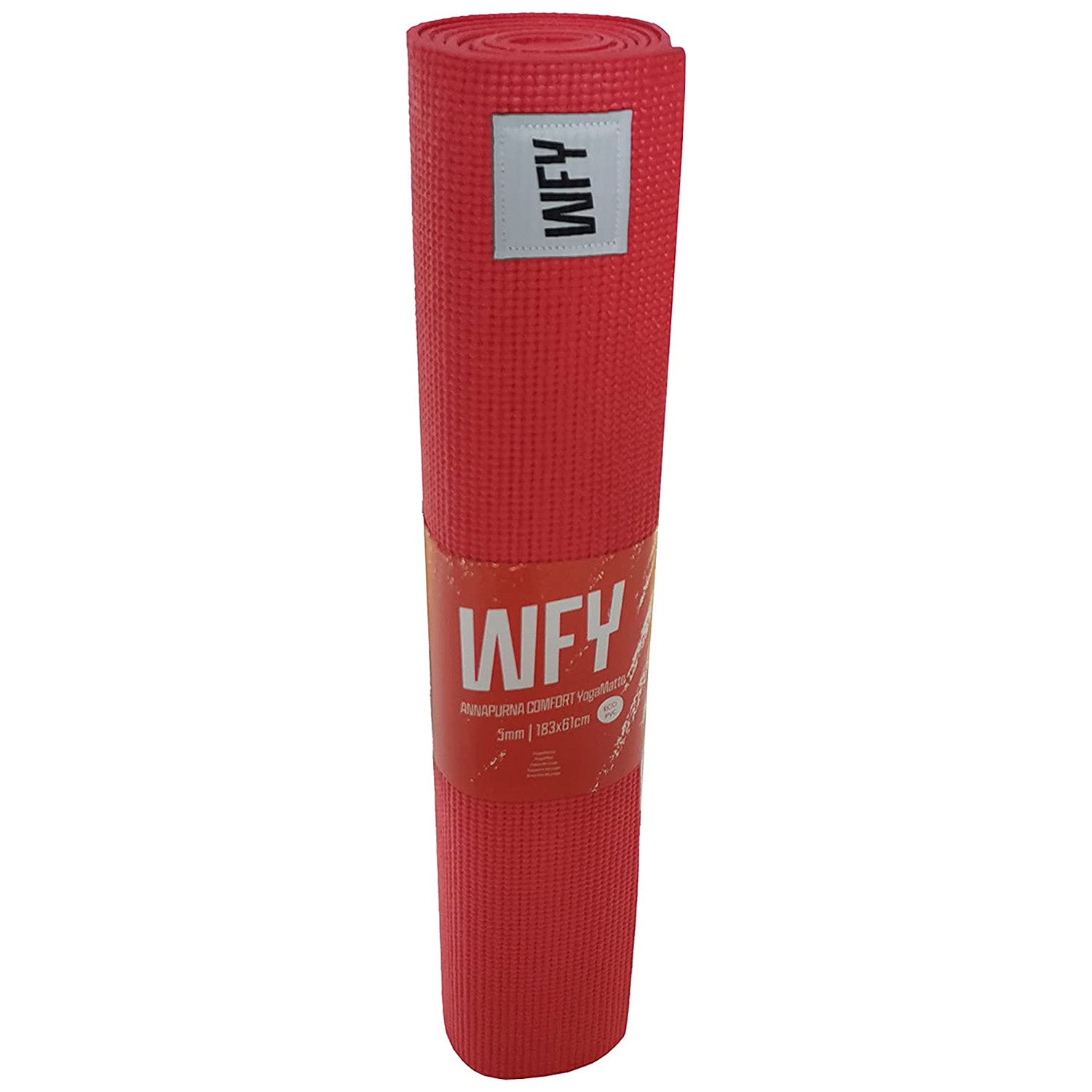 Fitnessmatte Yogamatte "Annapurna Comfort" - 183 x 61 - Pilates Workout Matte - Rot