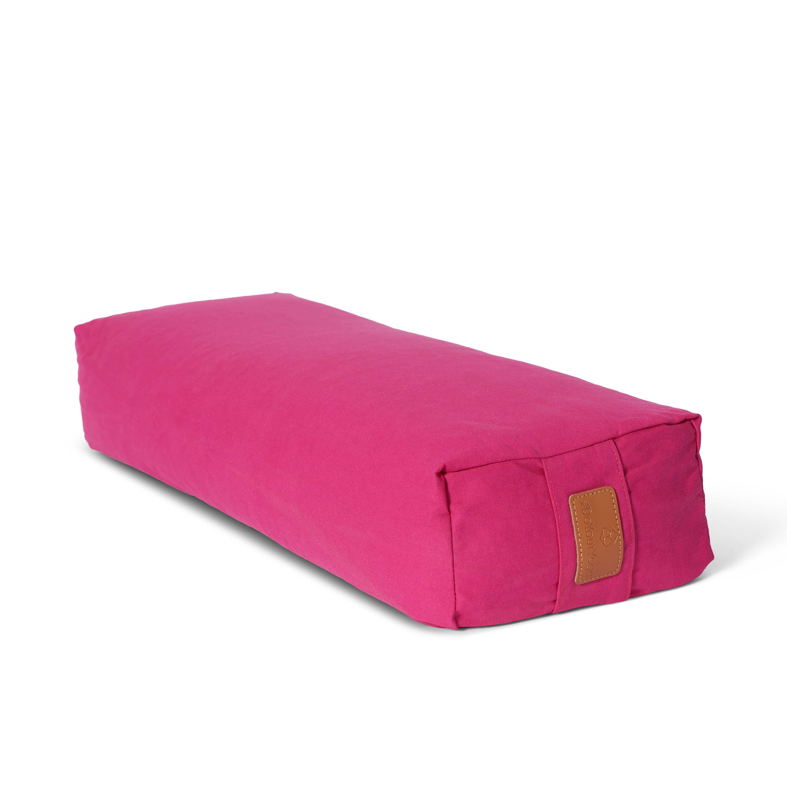 Yoga-Bolster Paravati - gefüllt mit Bio-Dinkelspelz - 67 x 22 x 13 cm - Pink
