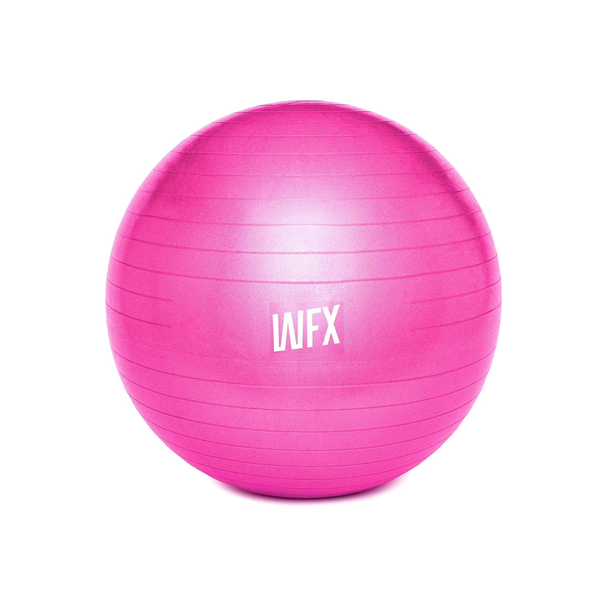 Gymnastikball inkl. Ballpumpe - Fitness Sitzball - Pink - 55cm