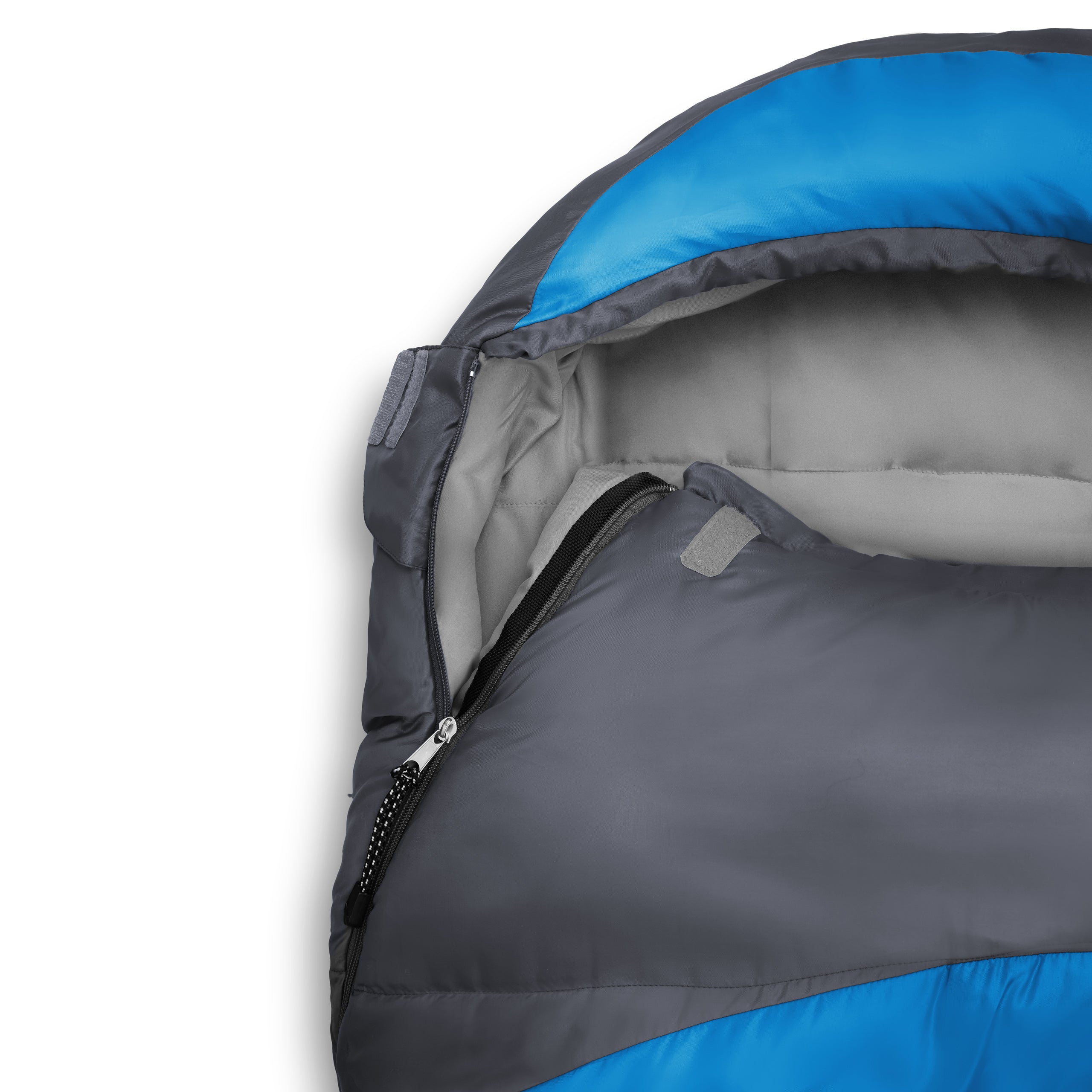Camping Schlafsack Classic - Mumienschlafsack mit Tasche - 230 x 80 x 55 cm - Blau
