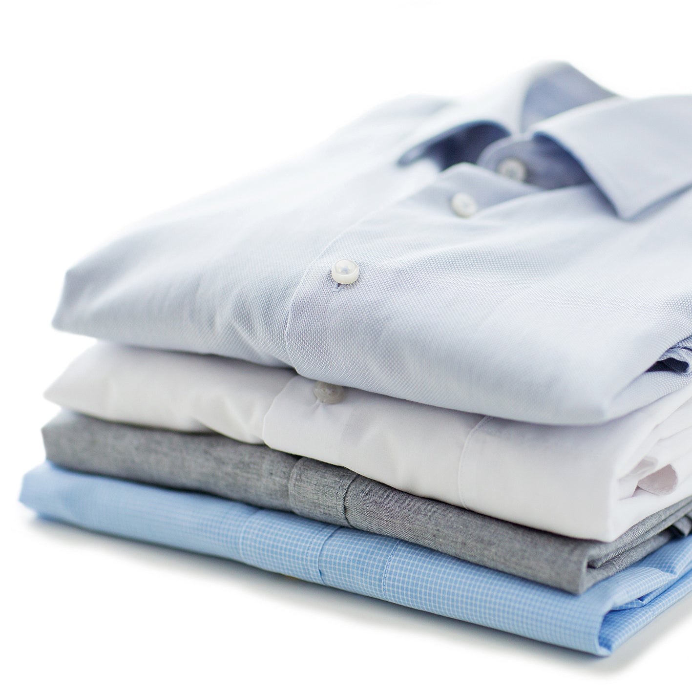 Bügler für Hemden & Blusen in Weiß/Silber
