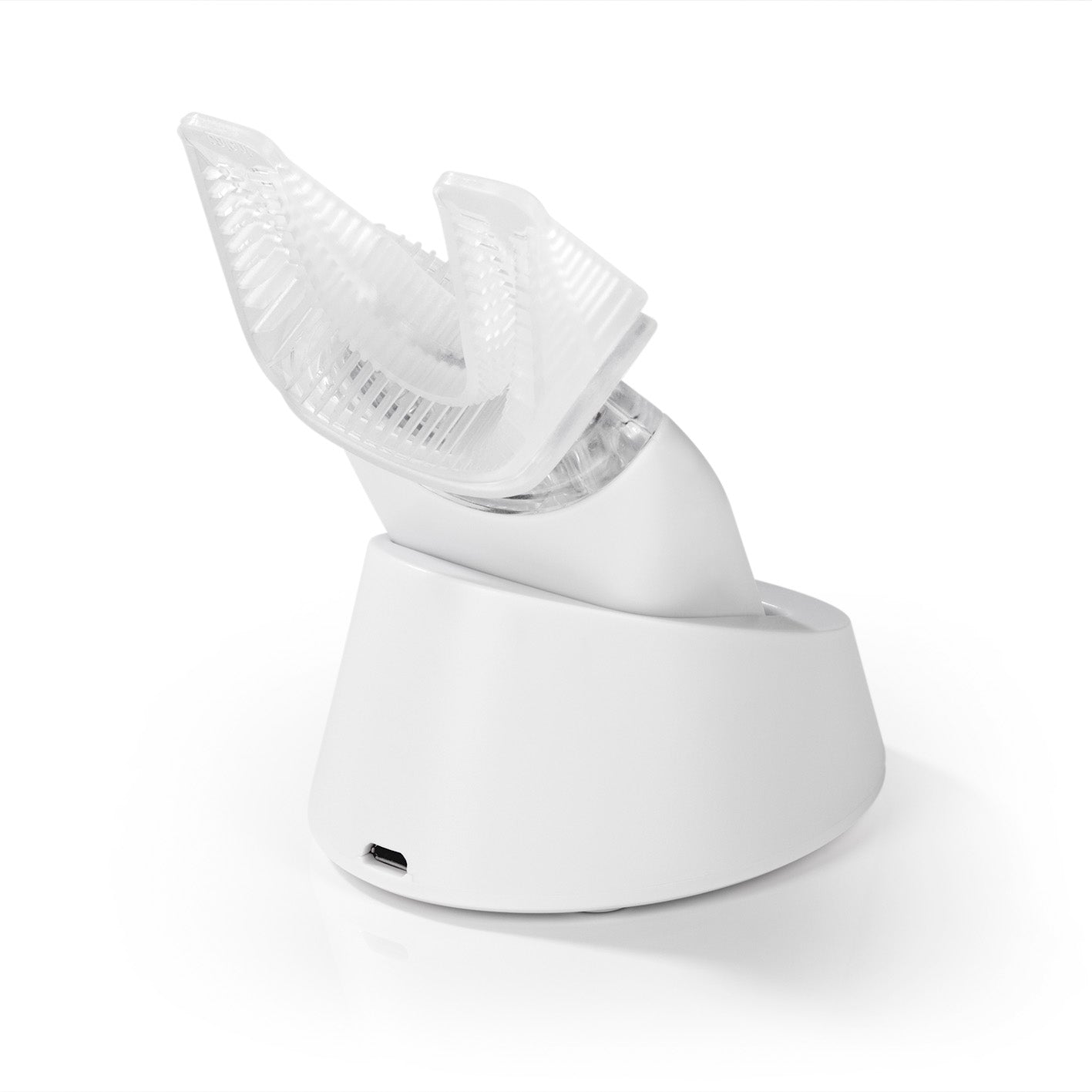 Schall-Zahnbürste - 360°-Borsten - Mit Vibrationsfunktion - weiß