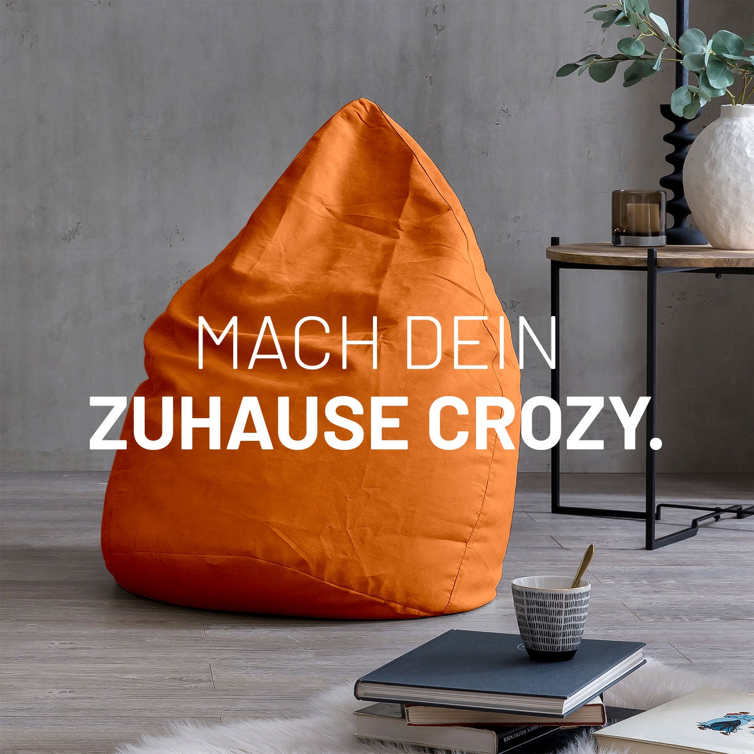 Luxury XL Sitzsack (120 L) - indoor - Orange