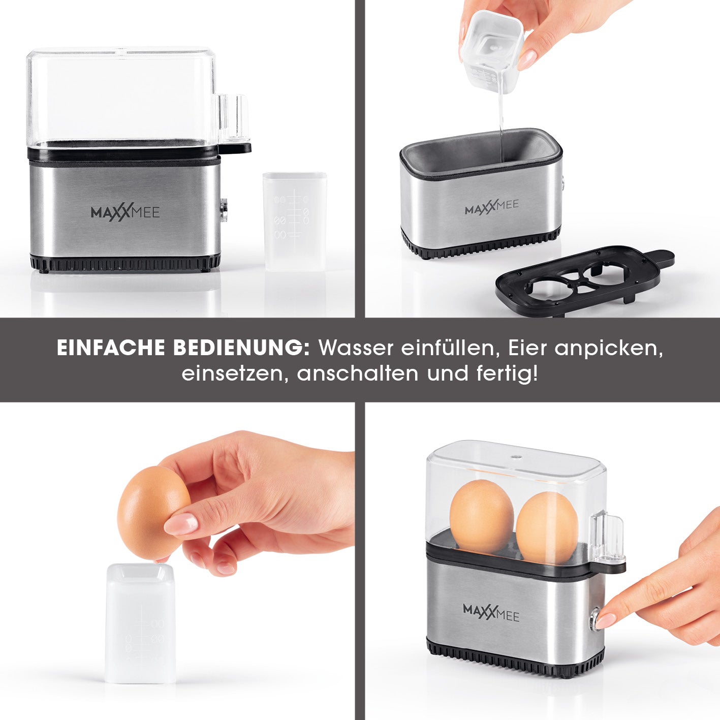 Eierkocher Kompakt 2.0 - Bis zu 2 Frühstückseier