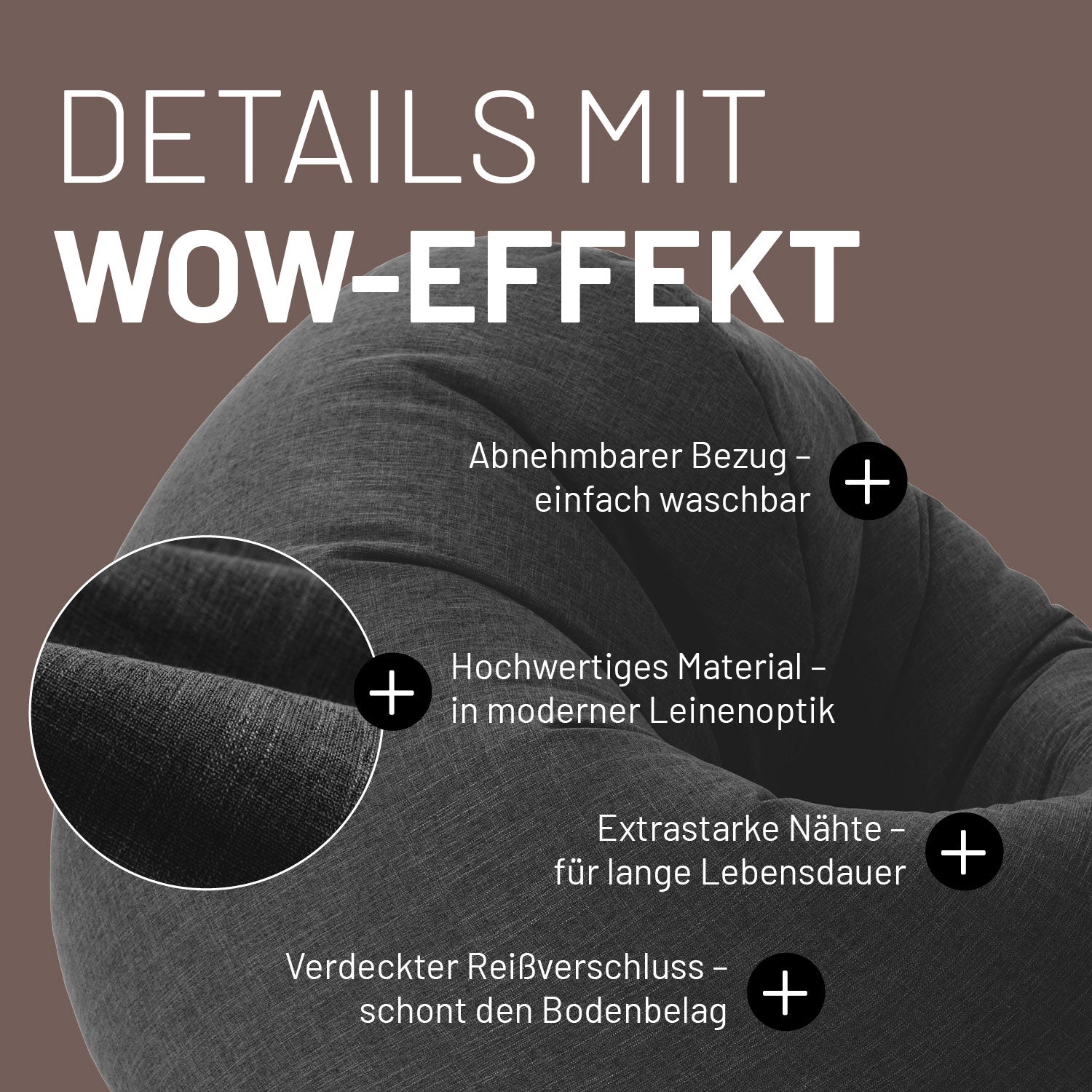 Sitzsack Interior Line (300 L) - indoor - Dunkelgrau