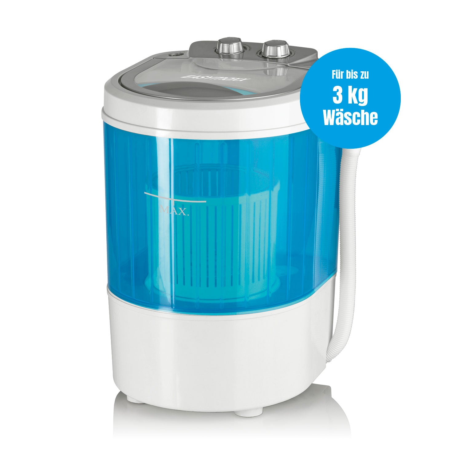 Mini-Waschmaschine - 260 Watt - weiß/blau