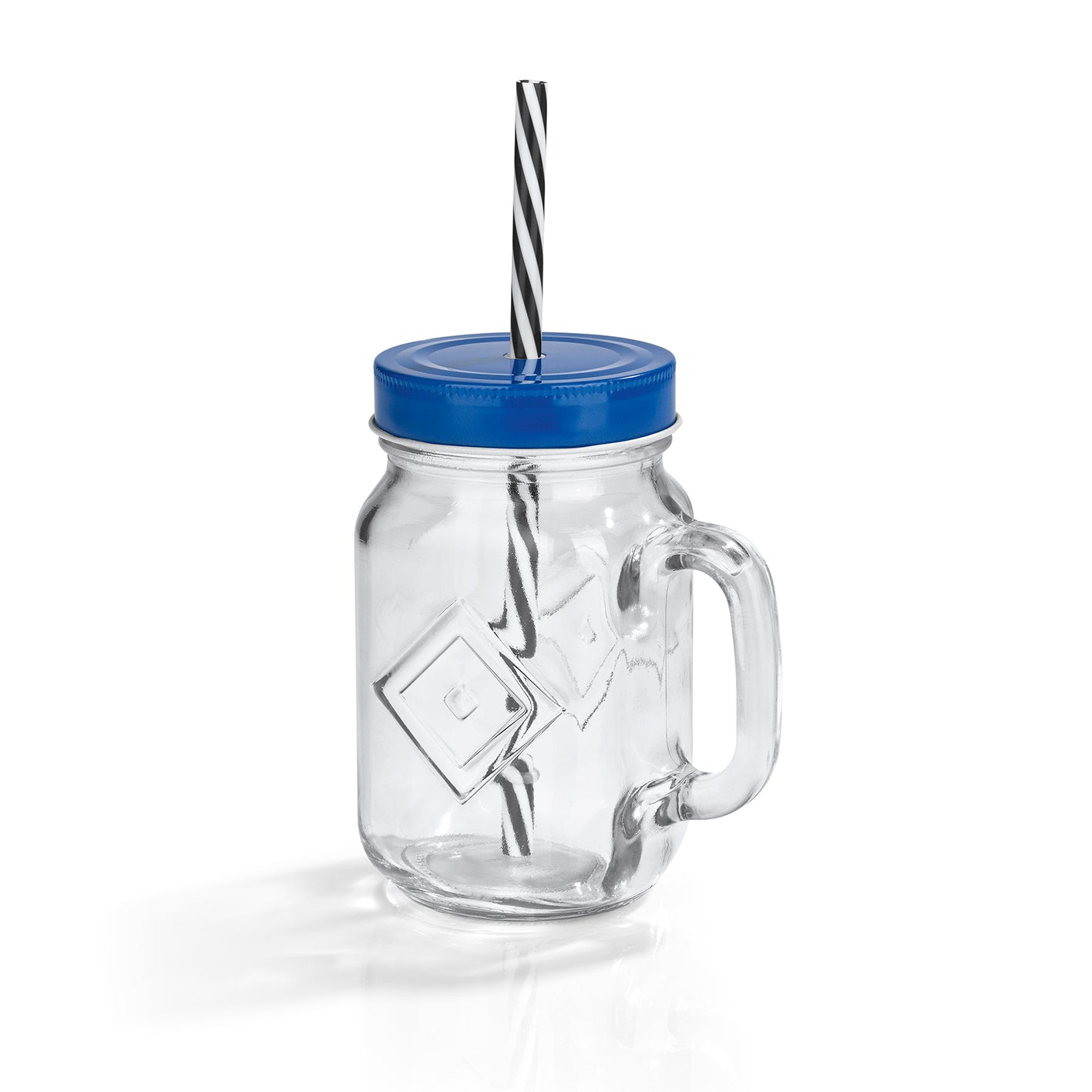Trinkglas mit Strohhalm - 450 ml