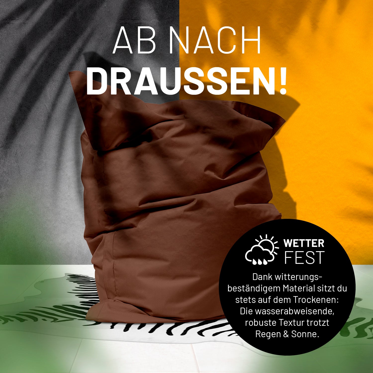 Sitzsack Classic XXL (380 L) - indoor & outdoor - Braun