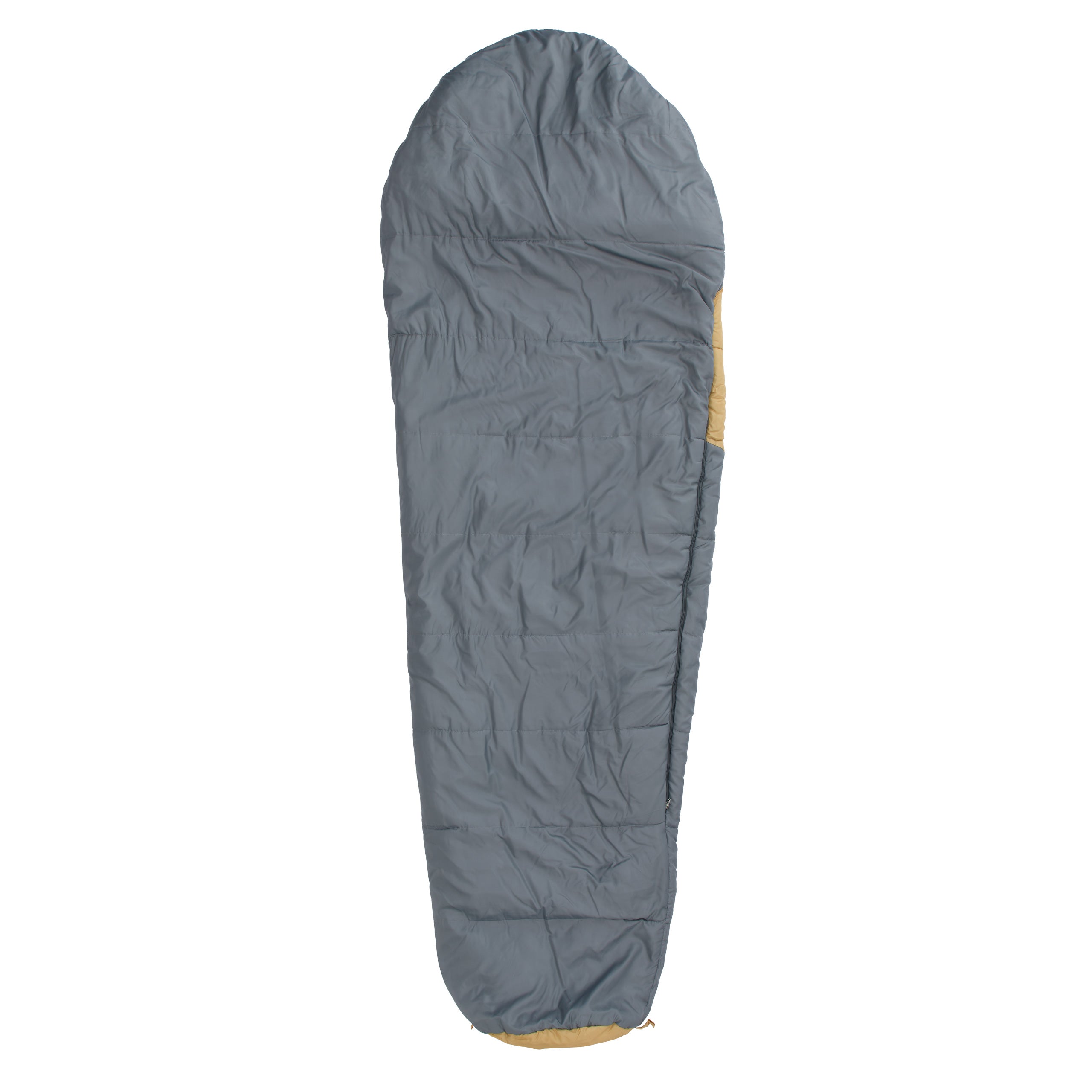Camping Schlafsack Classic - Mumienschlafsack mit Tasche - 230 x 80 x 55 cm - Curry
