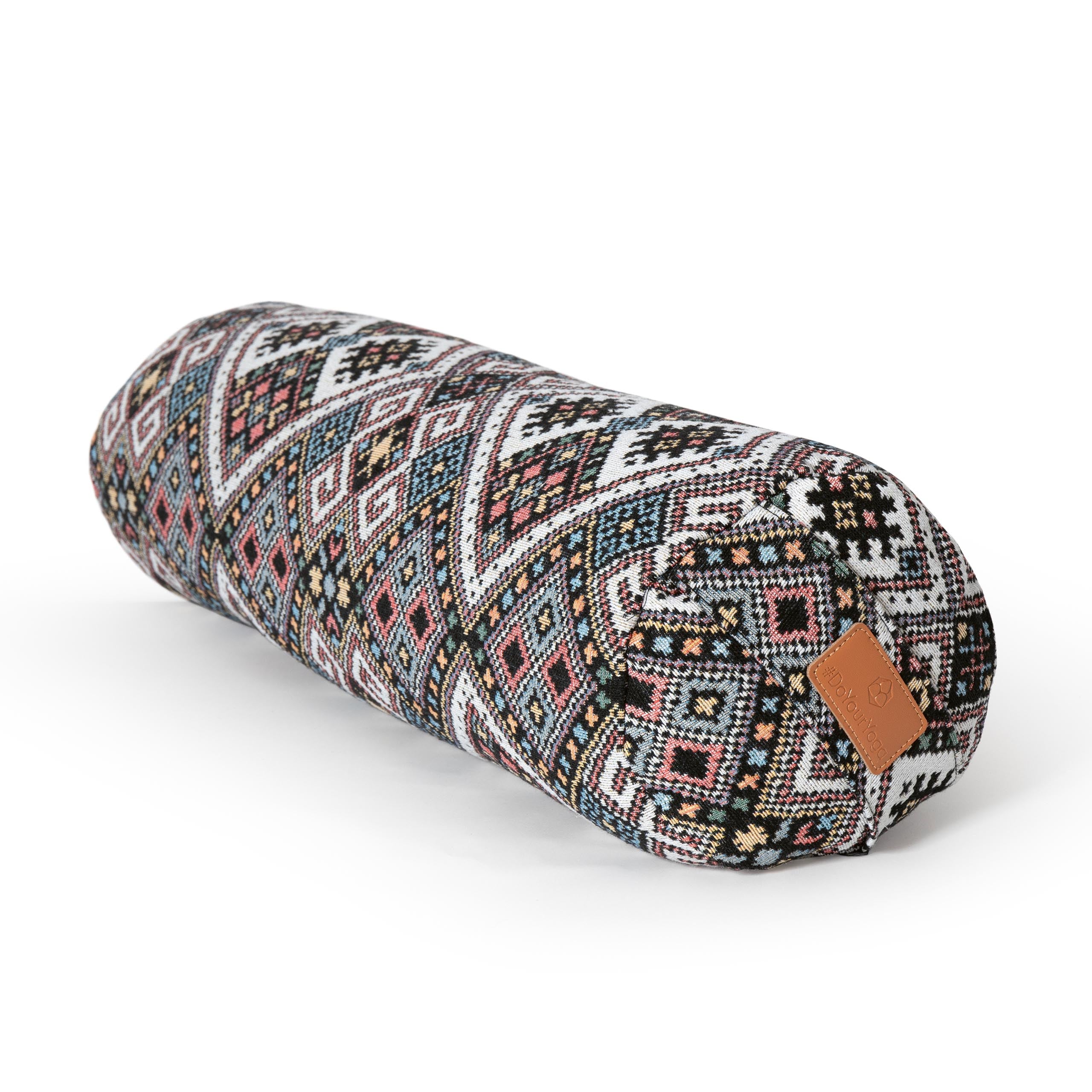 Yoga-Bolster Tarik - gefüllt mit Bio-Dinkelspelz - 68 x 22 x 22 cm - Style 13