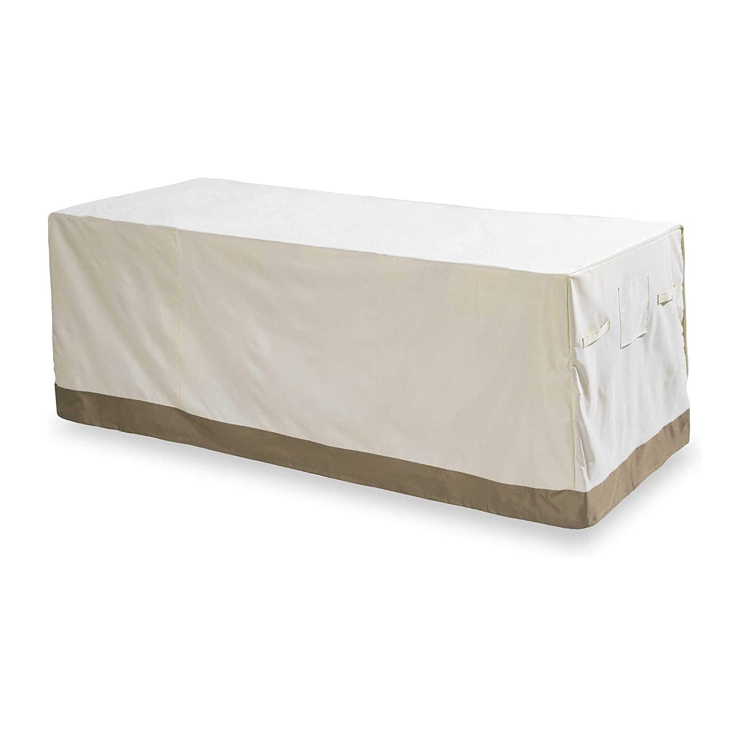 Abdeckplane für Gartentisch - 183 x 114,3 x 67,3 cm - Beige