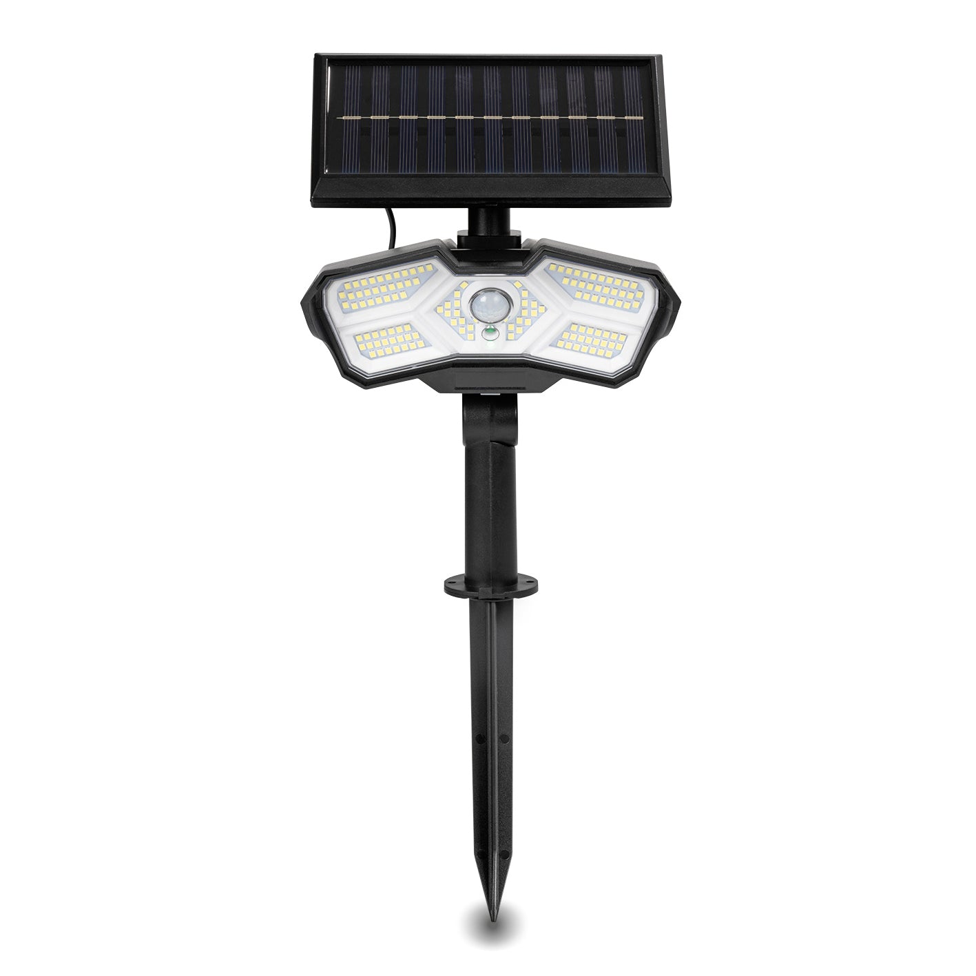 LED-Solarstrahler mit Bewegungsmelder - schwarz