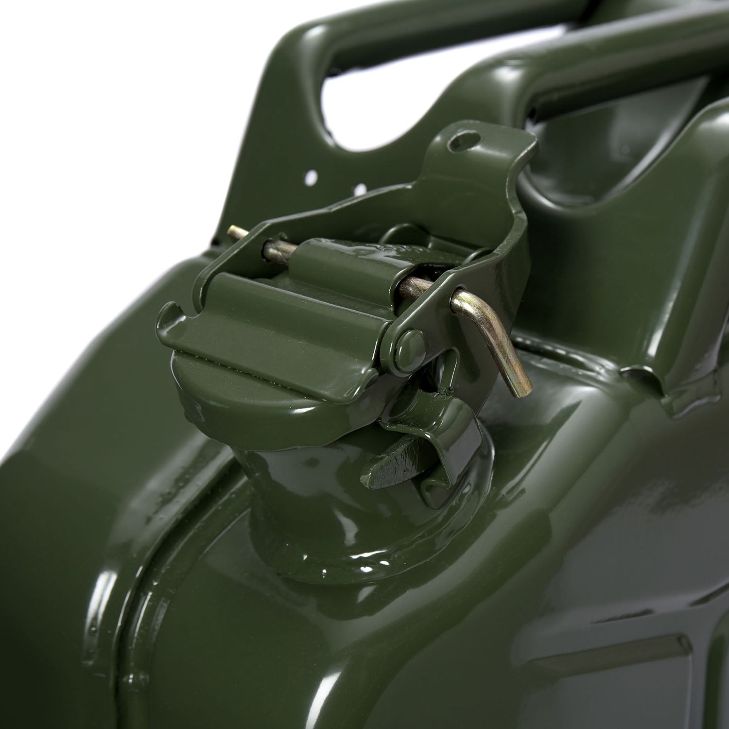 Metall Benzinkanister Kraftstoffkanister olivgrün 10 Liter