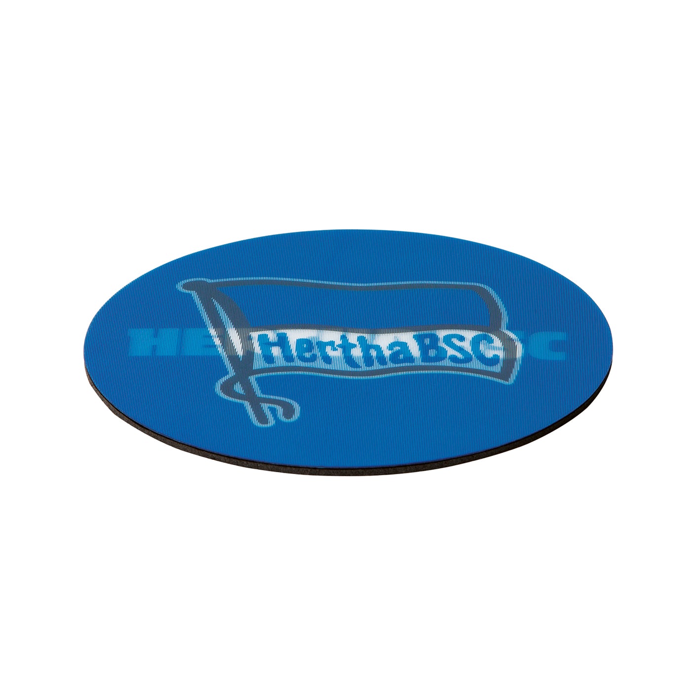 Untersetzer 3D - 10,5 x 10,5 cm - 5er-Set - blau/weiß mit Logo