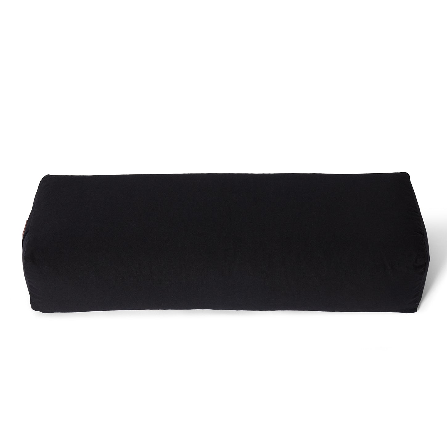 Yoga-Bolster Paravati - gefüllt mit Bio-Dinkelspelz - 67 x 22 x 13 cm - Schwarz