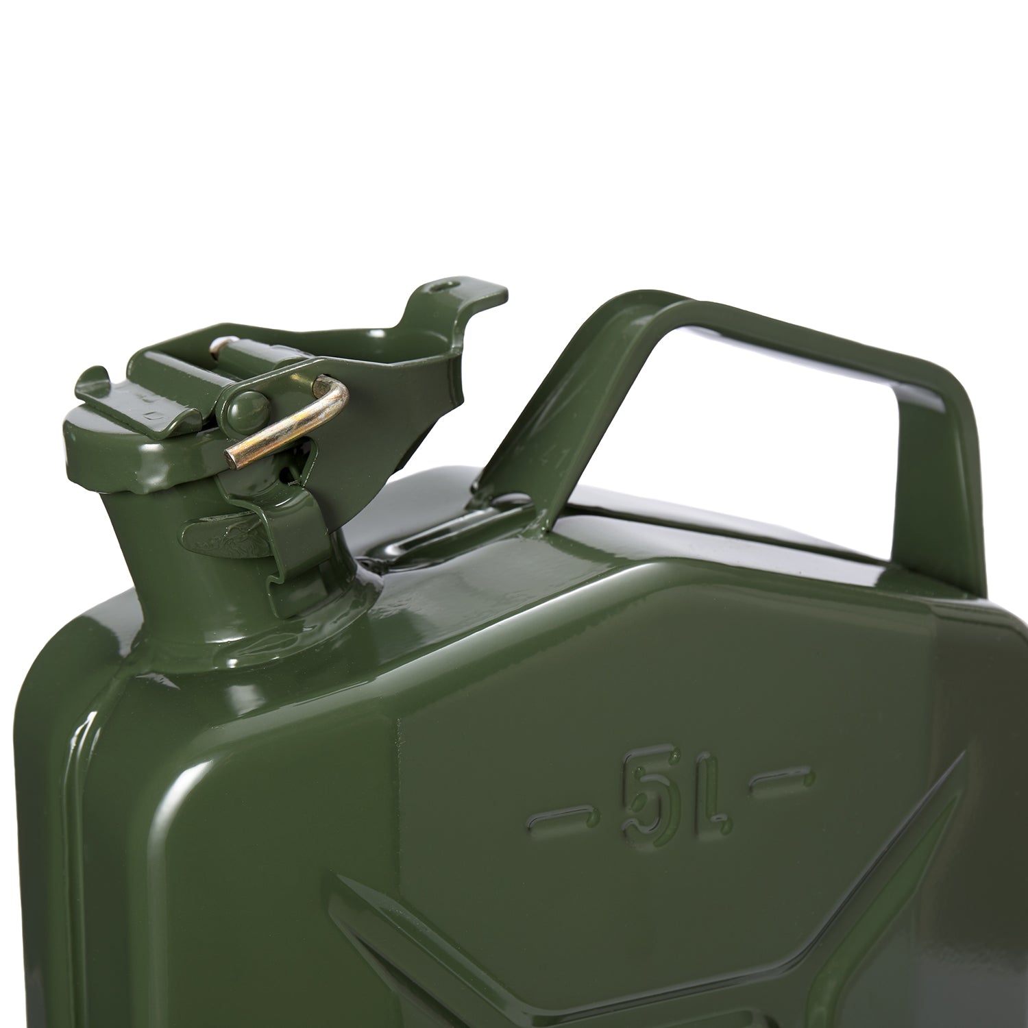 Metall Benzinkanister Kraftstoffkanister olivgrün 5 Liter - 2 Stück