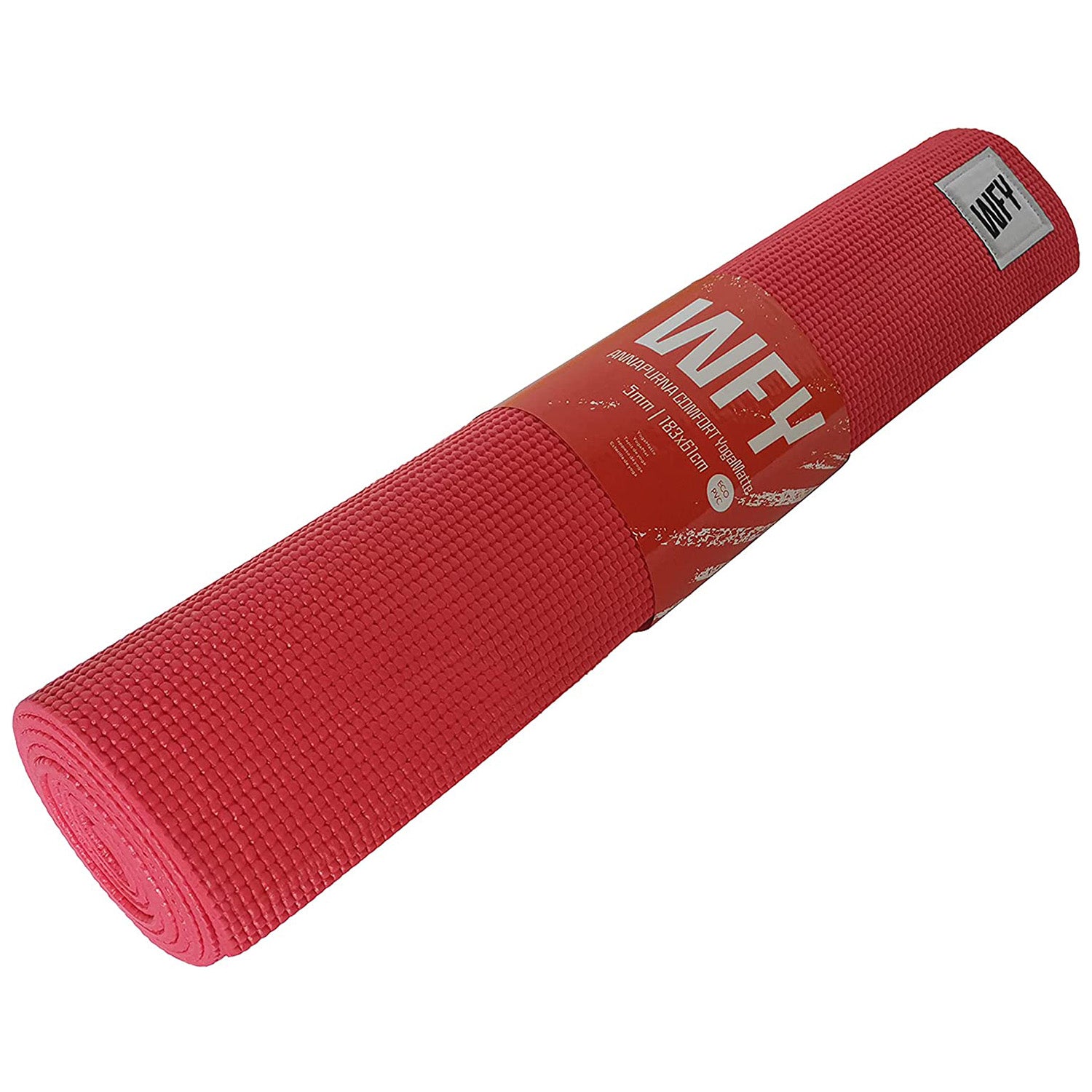 Fitnessmatte Yogamatte "Annapurna Comfort" - 183 x 61 - Pilates Workout Matte - Rot