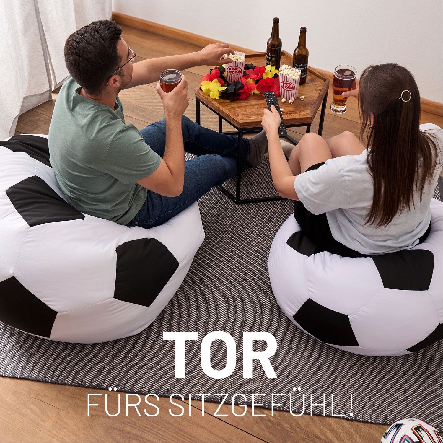 Luxury Fußball Sitzsack (300 L) - indoor & outdoor